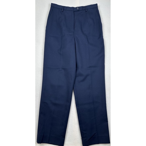 Pendleton Pants - VTG Pendleton Dress Slacks Womens Size 10 Blue Virgin‎ Wool Pants USA
